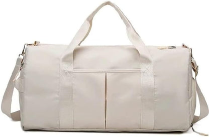 Men and Women's Travel Bag With Shoe Compartment Sports Tote Gym Bag Weekender Overnight Shoulder Bag