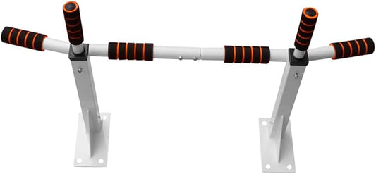 VANZACK Heavy Duty White Doorway Pull up Bar for Home Gym, Professional Upper Body Chin up Bar for Indoor Strength Training and Bodyweight Workouts