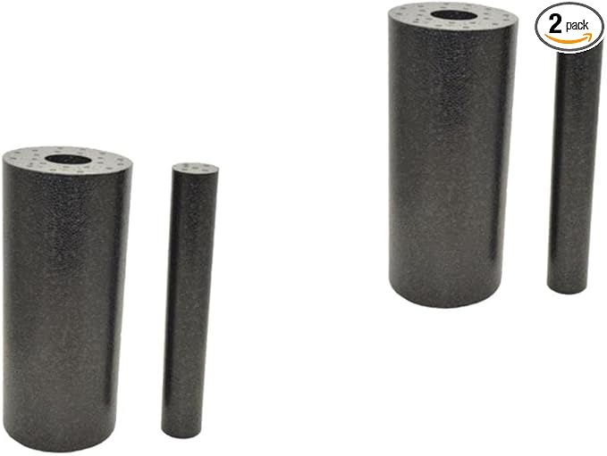 Totority 2sets Hollow Dual-use Yoga Column Set Muscle Relaxing Massage Bar for Myofascial Release and Fitness Non-Slip Foam Roller for Muscle Recovery and Tension Relief
