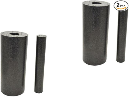 Totority 2sets Hollow Dual-use Yoga Column Set Muscle Relaxing Massage Bar for Myofascial Release and Fitness Non-Slip Foam Roller for Muscle Recovery and Tension Relief