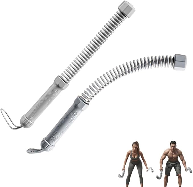 Portable Workout Resistance Training Tool | Space-Saving Home Fitness Equipment for Light Exercise, Daily Movement & Low-Impact Training for Men & Women Working Out.(Grey 2pcs)