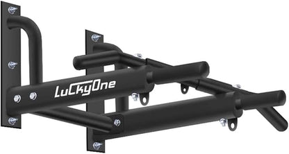 Wall Mount Pull Up Bar, Heavy Duty Steel Joist Mount Chin Up Bar, Pull-Up Bar With Wood Mount and Wall Mount Screws