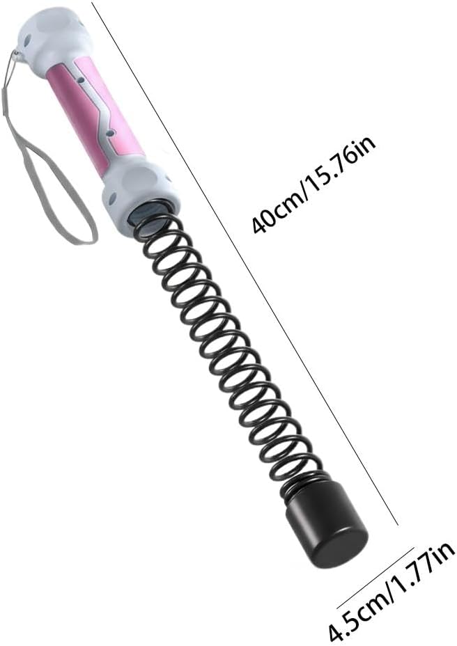 Weighted Ropeless Battle Ropes for Home Gym, Portable Weighted Workout Ropes Set, Heavy Duty Arm Exerciser Low-Impact Full Body Exercise Equipment for Men & Women (Pink)