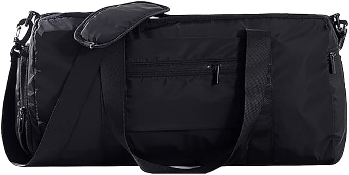 Sports Gym Luggage Travel Bag for Men and Women, Sports Gym Bag, Exercise Duffel Bag, Large Capacity and Light to Carry, Waterproof and Dirt-resistant Foldable Travel Bag ,Gear Black