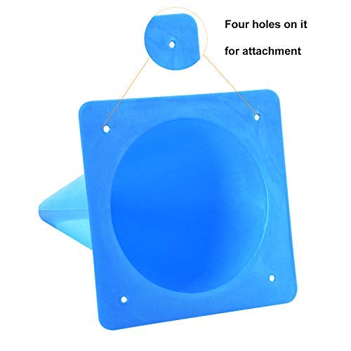 [7 Pack] Traffic Safety Cones, 15 Inch Orange Parking Cones Training Cones, Plastic Cones for Indoor/Outdoor Activity & Festive Events