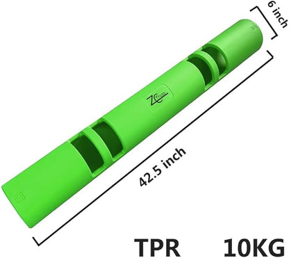 Multicolor 4 to 12kg Fitness Tube Portable Durable Training Rubber Weight Bar Weight Bearing Fitness TPR Barrel for Loaded Movement Training