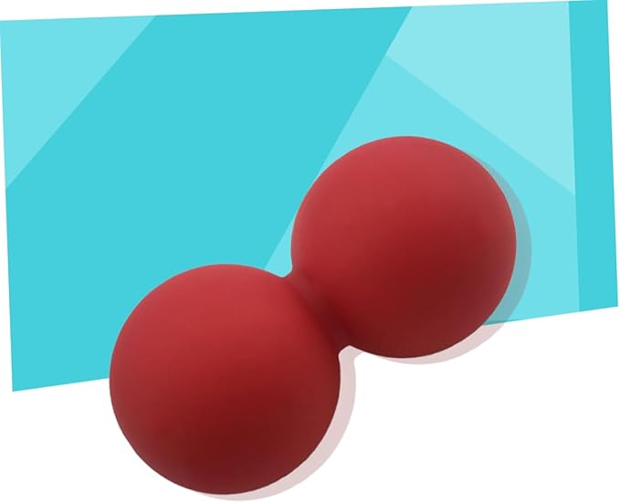 SECFOU Peanut Massage Ball Set Solid Silicone Myofascial Ball for Deep Tissue Therapy and Muscle Recovery for Yoga Physical Therapy Sore Muscle Relief