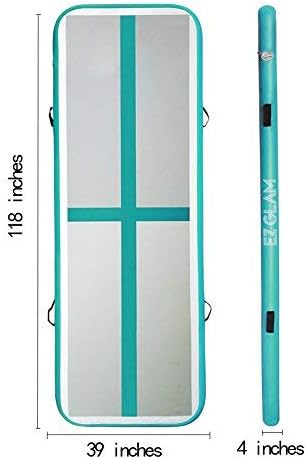 10ft/13ft/16ft/20ft Air Mat Tumble Track Inflatable Gymnastics Tumbling Track Mat with Electric Air Pump for Cheerleading/Practice/Beach/Park/Home use