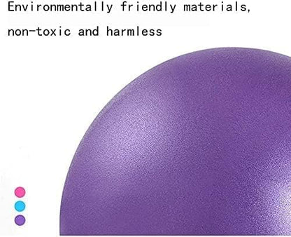 6 Inch Exercise Pilates Mini Yoga Balls Barre for Home Stability Squishy Training Physical Therapy Improves Balance Core Strength Comes with Pump(Black, 6 Inch)