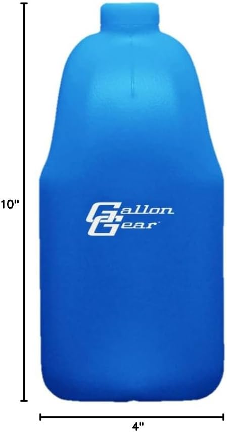 Gallon Gear HALF-GALLON LARGE WATER BOTTLE | BPA-FREE PLASTIC | REUSABLE WATER JUG | HYDRATION WATER BOTTLE FOR MEN & WOMEN | GYM, SPORTS, TRAINING & FITNESS (BLUE)