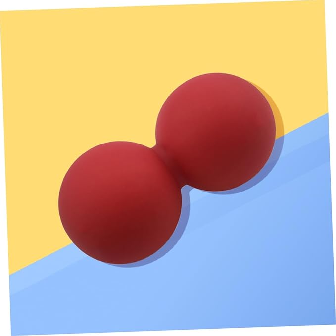 SECFOU Peanut Massage Ball Set Solid Silicone Myofascial Ball for Deep Tissue Therapy and Muscle Recovery for Yoga Physical Therapy Sore Muscle Relief