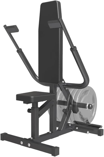 SPART Seated Dip Machine, Plate Loaded Tricep/Bicep Dip Press Machine with Cable Bar & Band Peg for Biceps Chest Training, Upper Body Push Workout, Hold up to 440LBS