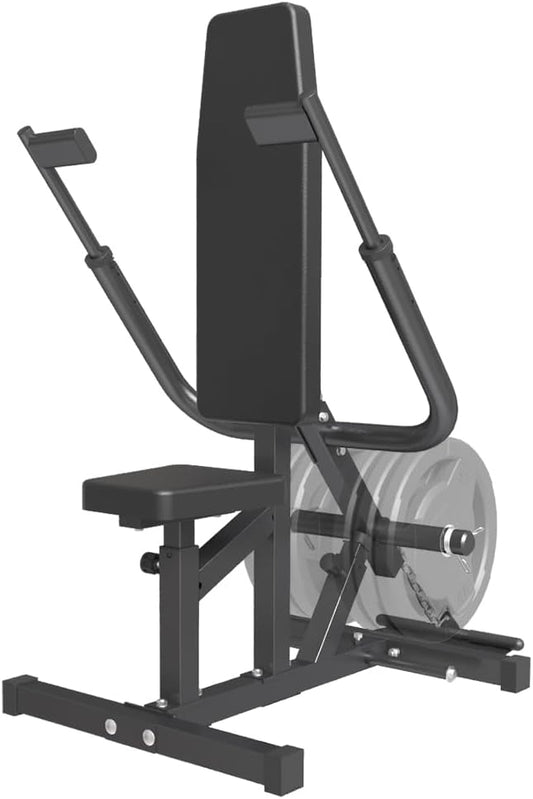 SPART Seated Dip Machine, Plate Loaded Tricep/Bicep Dip Press Machine with Cable Bar & Band Peg for Biceps Chest Training, Upper Body Push Workout, Hold up to 440LBS