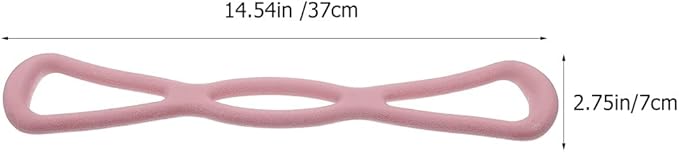Yoga Stretch Band 14.57 Inch Fitness Resistance Strap for Full Body Workout Pilates and Stretching Exercise