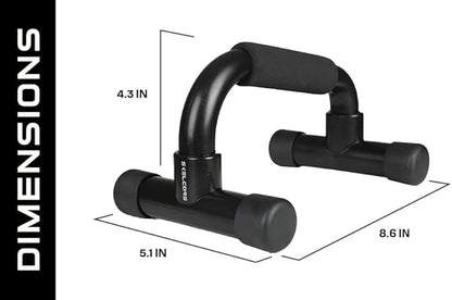 Skelcore Push Up Bars Strength Trainer - Push Up Handles for Floor Workouts with Ergonomic Non-Slip Comfort Foam Grip Handles for Home Fitness Training - Chest exerciser for Men and Women
