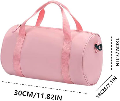 Small Gym Bag for Women, Cute Workout Duffel with Adjustable Strap - Lightweight Yoga Tote & Crossbody Sports Bag for Fitness, Travel (blue)