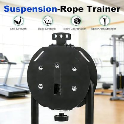 Endless Rope Machine for Home Gym - Adjustable Tricep Rope, 330lb Capacity, 30kg Max Resistance for Full Body Workout, Cardio, HIIT & Strength Training Equipment