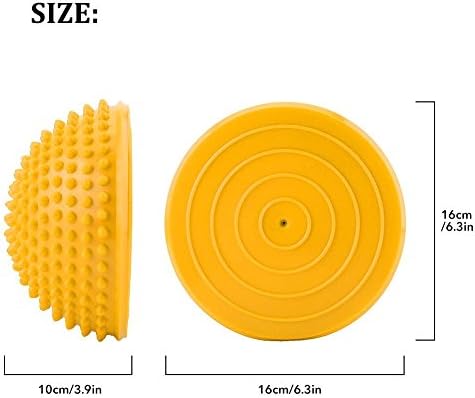 Foot Massage Ball, Inflatable Half Yoga Balls Massage Point Exercises Trainer Fitness for Kids Adults Sports Foot Massages