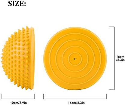 Foot Massage Ball, Inflatable Half Yoga Balls Massage Point Exercises Trainer Fitness for Kids Adults Sports Foot Massages