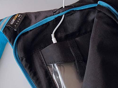 FITLY Minimalist Running Pack - Fitness Backpack Phone Holder, Storage, Thoracic Belt - Carry Personal Items - Running Gear for Men & Women - Lightweight Hydration Water Backpack