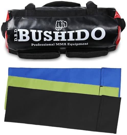DBX BUSHIDO Unisex Adult DBX-PB-10 Sport Bulgarian 35 kg Sandbag Sandbag Fitness Sack Power Bag for Strength Training and Functional Training Empty Black One Size