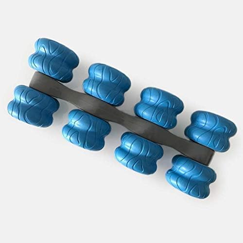 THOREX 8-Wheel Back Massager and Neck Knot Remover - Chiropractor Approved Manual Deep Tissue Massage Tool for Upper Back, Trapezius Pain Relief and Trigger Point Therapy - Self Recovery Muscle Stick