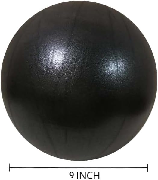 Mini Pilates Exercise Yoga Ball, 9 Inch Small Inflatable Exercise Yoga Ball,Core Training and Physical Therapy Equipment, with Pump