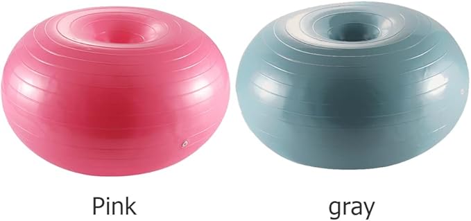 VBESTLIFE Fitness Donut, Exercise Donut Yoga Ball Workout Core Training Stability Ball for Yoga Pilates Balance Training with Inflatable Pump