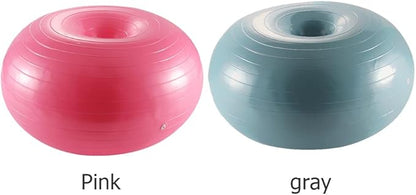 VBESTLIFE Fitness Donut, Exercise Donut Yoga Ball Workout Core Training Stability Ball for Yoga Pilates Balance Training with Inflatable Pump