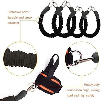 Exercise Boxing Resistance Bands Leg Strength Training Home Workout Equipment Bounce, Explosive Power Training for MMA, Bounce,etc Indoor and Outdoor Fitness Training, Set of 12
