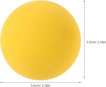 SUPVOX 4Pcs High Bounce Squash Balls: Professional Hollow Rubber Training for Racquetball & Handball - High Visibility Yellow Reaction Balls for Reflex & Agility Drills