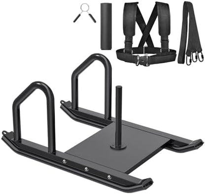 Kipika Weight Sled, Workout Sled, Fitness Strength Training Sled, Speed Training Sled for Athletic Exercise, Speed Improvement, Easily Through Obstacles, Suitable for 1" & 2" Weight Plate