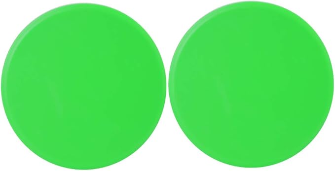 2Pcs Green Round Core Slider Discs - Fast Speed Slide Plates for Full - Body Workouts, Balancing, and Stability - Portable Wellness Equipment for Home or Travel