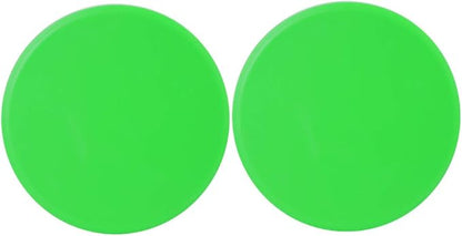 2Pcs Green Round Core Slider Discs - Fast Speed Slide Plates for Full - Body Workouts, Balancing, and Stability - Portable Wellness Equipment for Home or Travel