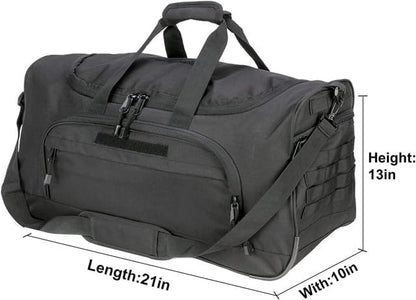 Gym Bag for Women & Men Tactical Duffle Military Weekender Travel Work Out Bags Lightweight Waterproof Sports Tote Shoe Pocket