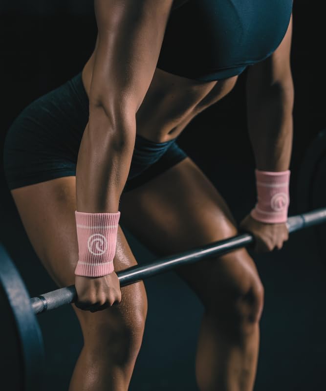 Rehband Wrist Bands Sweat-Absorbing & Supportive Wrist Bands for Training, Gym & Workout, Breathable, Comfortable & Stabilizing