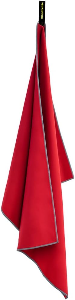 Backpacking Ultralight Quick Dry Microfiber Soft Fast Drying Hand and Face Towel Wash Cloth Camping Yoga Hiking Active Lifestyle Small (Red, Medium16x28)