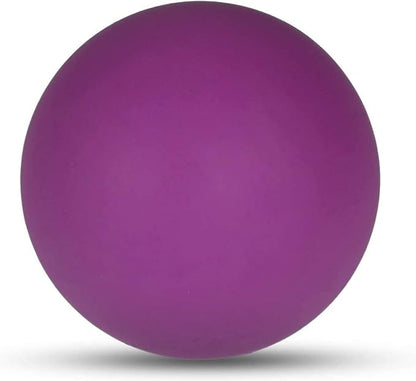 WOVTE Massage Lacrosse Ball for Sore Muscles, Shoulders, Neck, Back, Foot, Body, Deep Tissue, Trigger Point, Muscle Knots, Yoga and Myofascial Release (Purple)