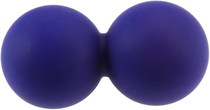 SECFOU Peanut Massage Ball Set Solid Silicone Myofascial Balls for Muscle Relief Physical Therapy and Yoga for Sore Back and Trigger Point Therapy