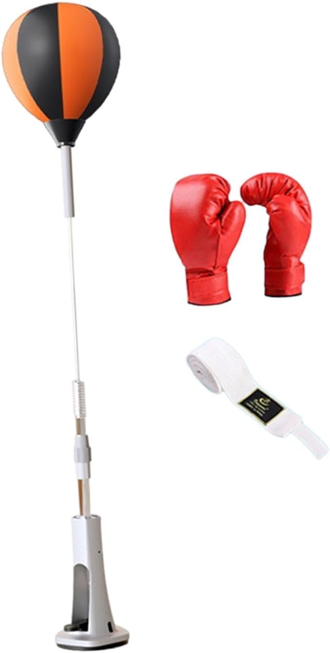 Boxing Reaction Ball Speed Reflex Training Punching Bag Freestanding Adjustable PU Leather Target Suitable for Fitness Equipment Home Adults