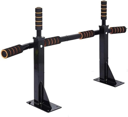 Wall-Mounted Pull-Up Bar for Home Gym - Non-Slip Muscle Strength Training Equipment with Sandbags Hanger for Indoor Power Workouts,Black
