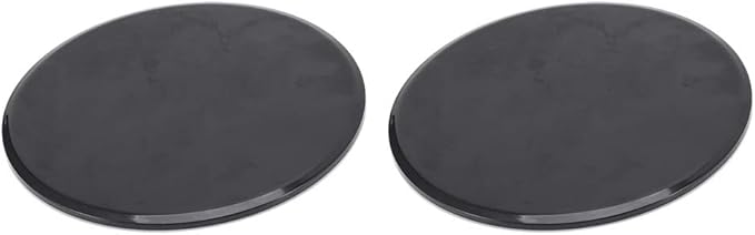plplaaoo Fitness Gliding Discs 2pcs Exercise Sliding Core Slider Full Body Workout Equipment for Home Gym Training Black 7 Inch