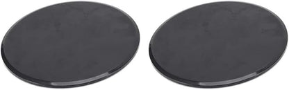 plplaaoo Fitness Gliding Discs 2pcs Exercise Sliding Core Slider Full Body Workout Equipment for Home Gym Training Black 7 Inch