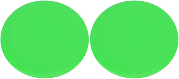 Core Sliders for Full Body Workout | 2Pcs Gliding Discs for Home Gym/Balance Training/Core Strength | Portable Exercise Sliders, Green