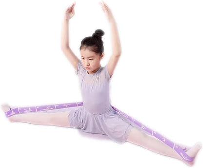 2-Pack Adjustable Kids Dance Stretch Bands - 8-Loop Elastic Bands for Ballet, Latin, Yoga, Gymnastics & Stretching - Flexible, Multi-Section Design for Dance Training & Flexibility