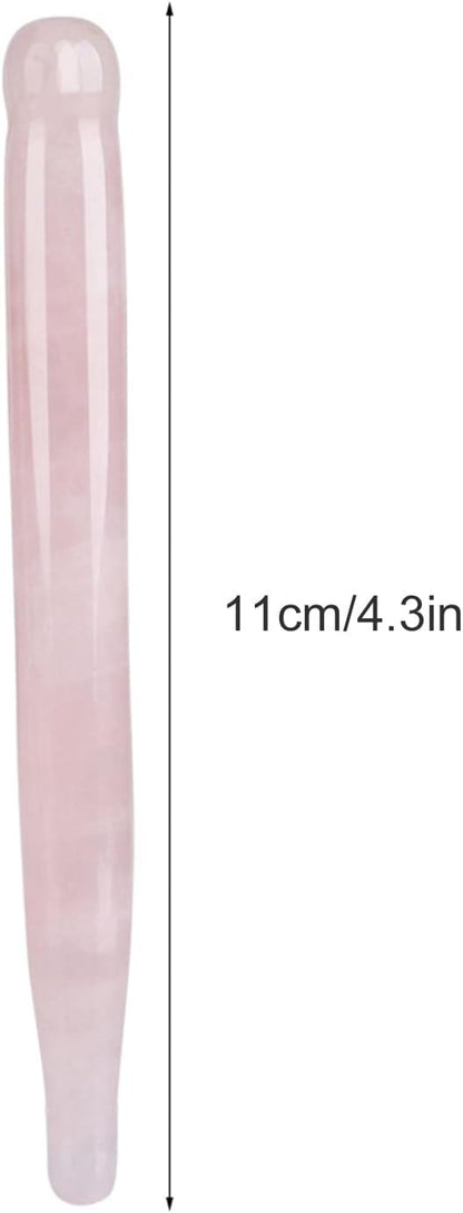 ZJchao Massage Stone Wand Massage Stick, Jade Massage Crystal Wand Gua Sha Scraping Massage Tools Guasha Beauty Tool for Skin Rejuvenation Jade Stone Massage Wand ()