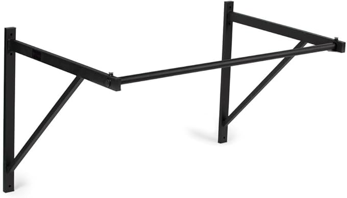 Titan Fitness Ceiling & Wall-Mount Pull-Up Bar, 52" Long x 32mm Smooth Grip, 500 LB Capacity, Home & Garage Gym Chin-Up & Upper Body Training Station