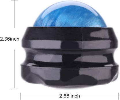 Manual Massage Ball Pain Relief Back Roller Massager Self Massage Therapy and Relax Full Body Tools for Sore Muscle Joint Pain Essential Oils or Lotion Relax (Blue)