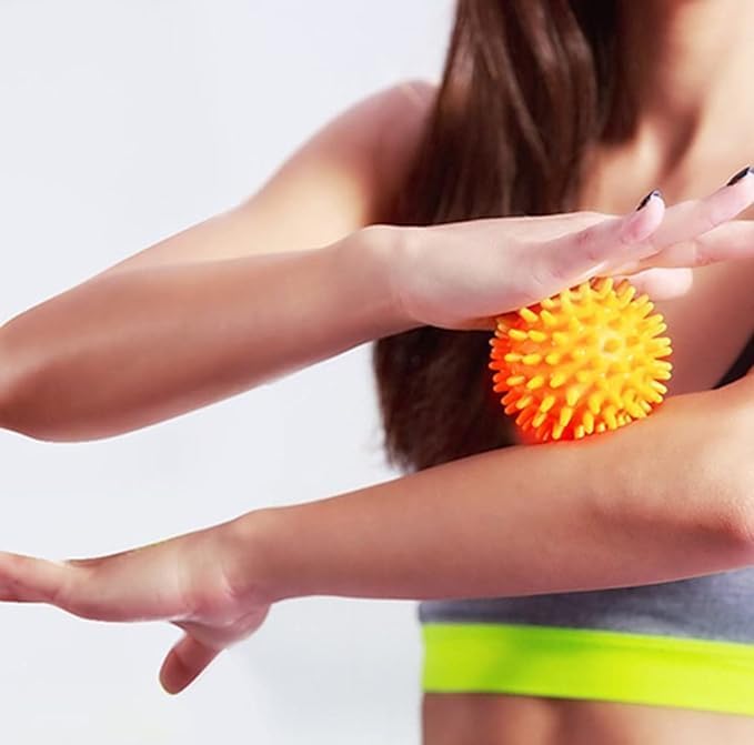 3Pcs Spiky Massage Balls Muscle Roller Massage Ball for Deep Tissue Muscle Recovery Plantar Fasciitis Back Shoulder Pain Relief Foot Muscle