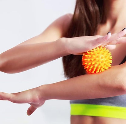 3Pcs Spiky Massage Balls Muscle Roller Massage Ball for Deep Tissue Muscle Recovery Plantar Fasciitis Back Shoulder Pain Relief Foot Muscle